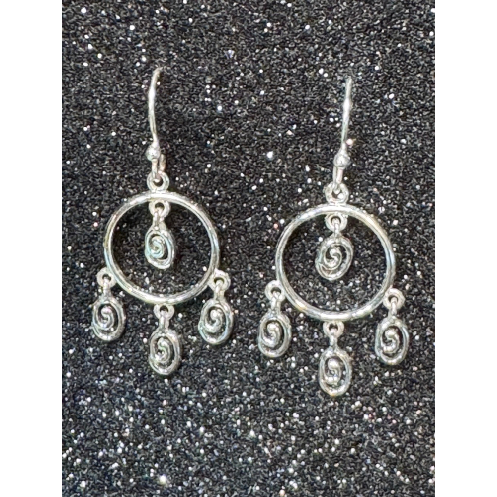 Sterling Silver Hill Tribe styled earrings